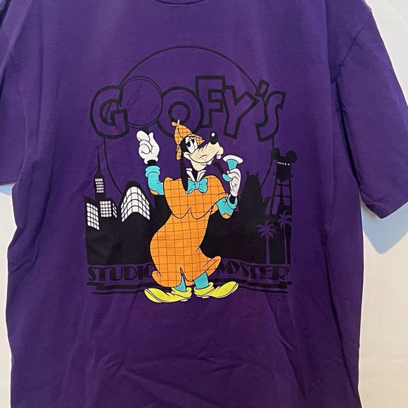 Goofy's Studio Mystery Graphic‎ Tee, Crew Neck T-shirt, Adult Size XL - Picture 2 of 4